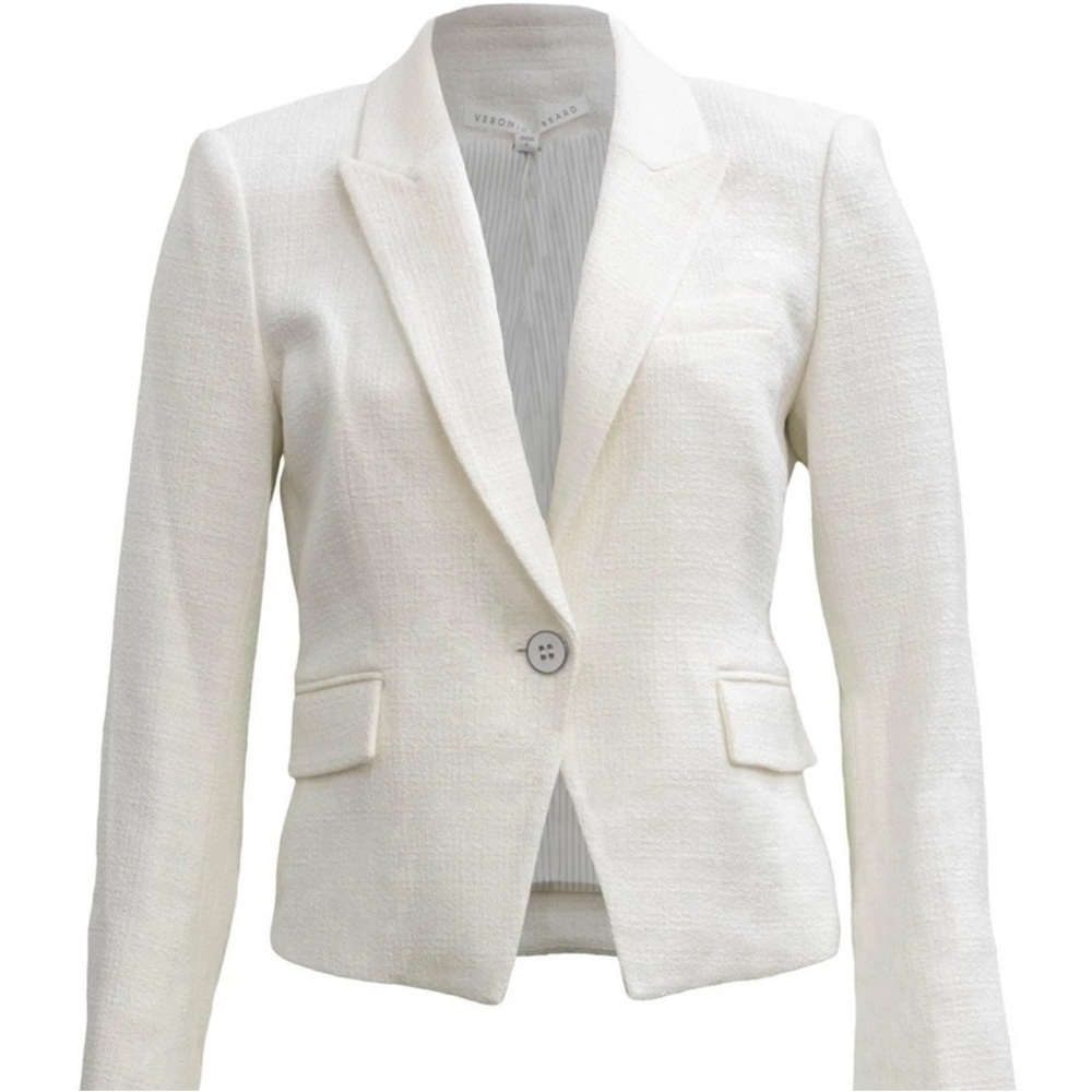 Veronica Beard Woodley Cream Blazer